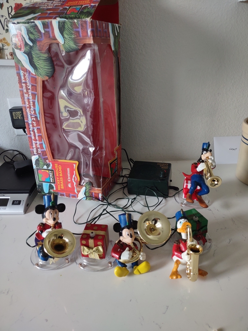 Disney Mickey & Friends Holiday Mini Band Figurines - Red, Blue, Yellow